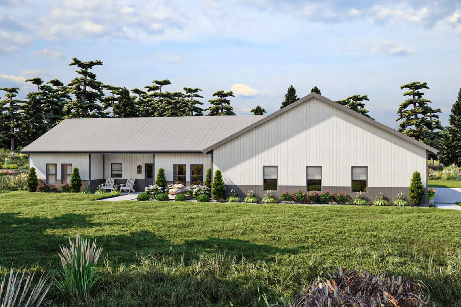 The Wakefield 2-Bedroom Barndo-Style with Oversized Garage Designed for Suburbanites Who Secretly Wish They Lived in the Country (Floor Plan)