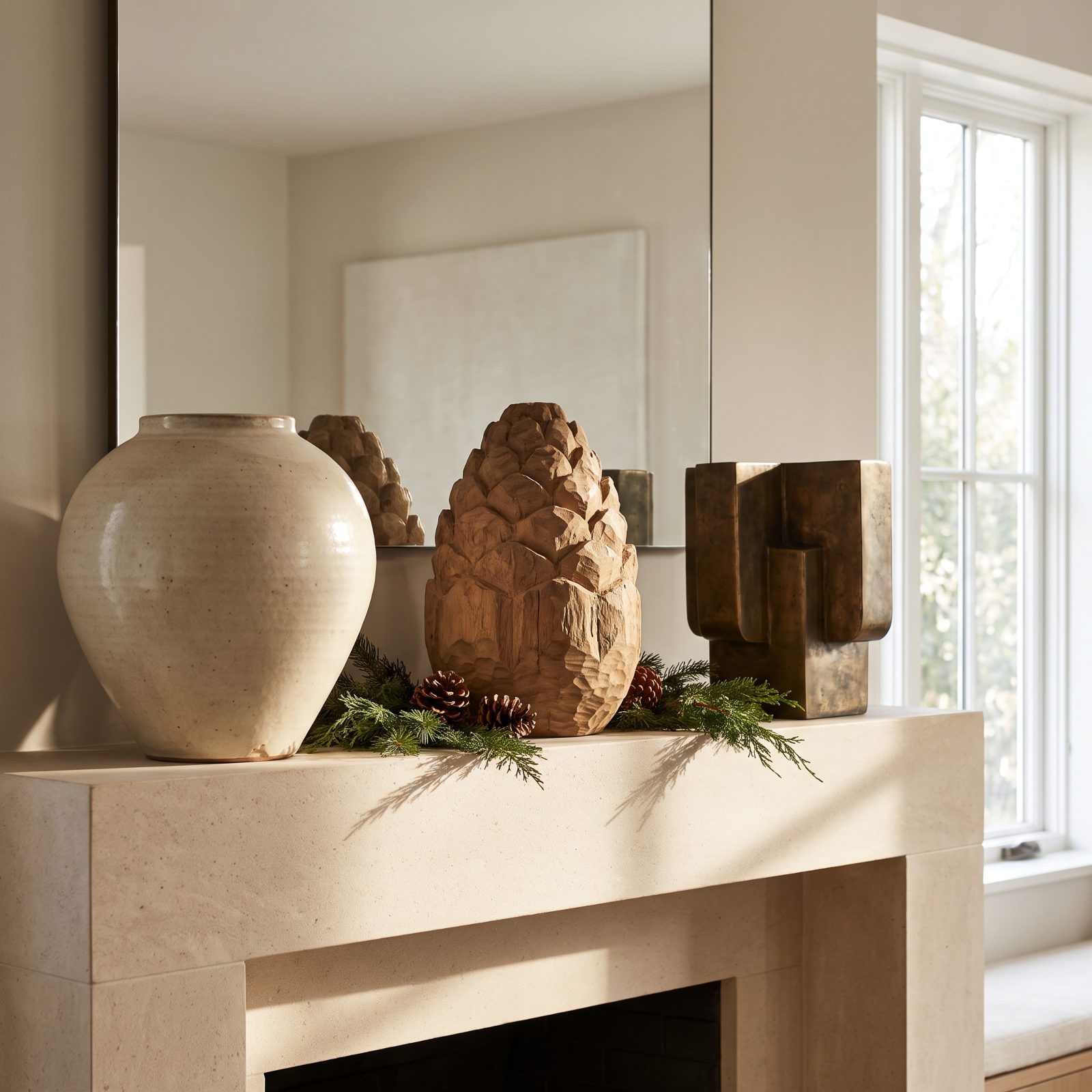 Three Substantial Objects Replacing a Crowd of Tiny Trinkets