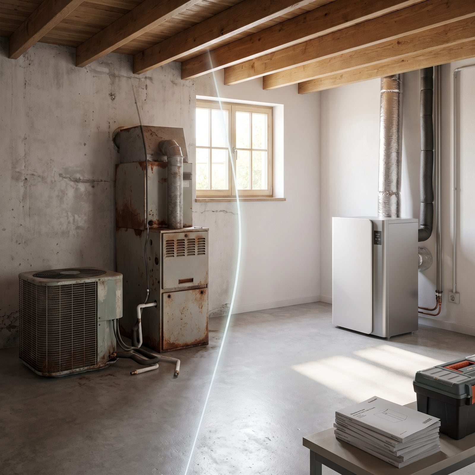 Trade Two Machines for One Heat Pump
