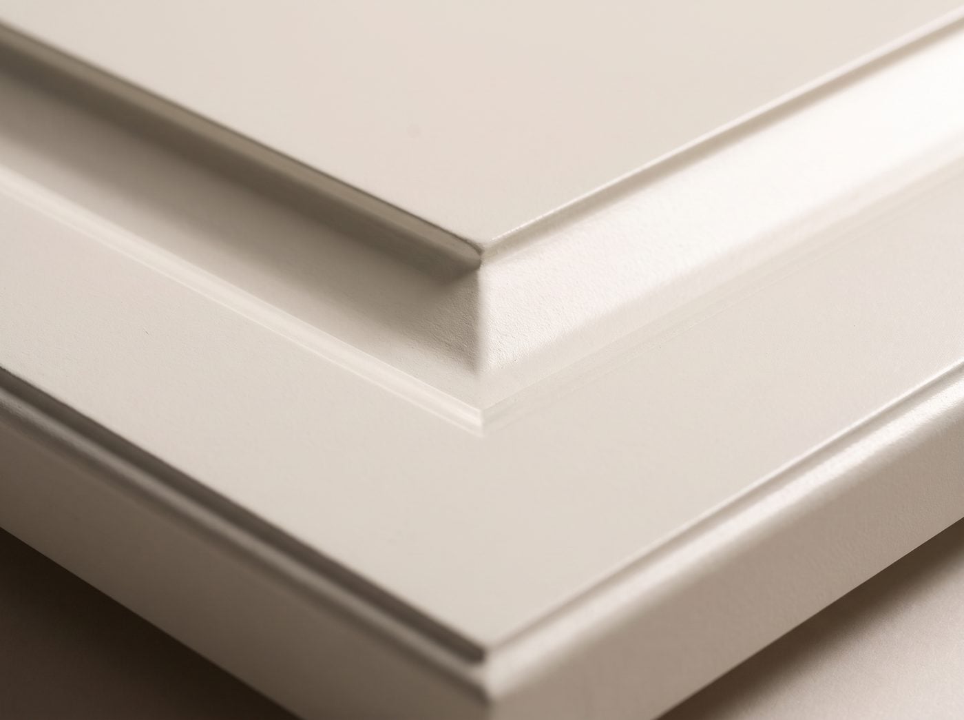 Traditional Raised Panel detail: the bevel rising from the frame to the raised field.