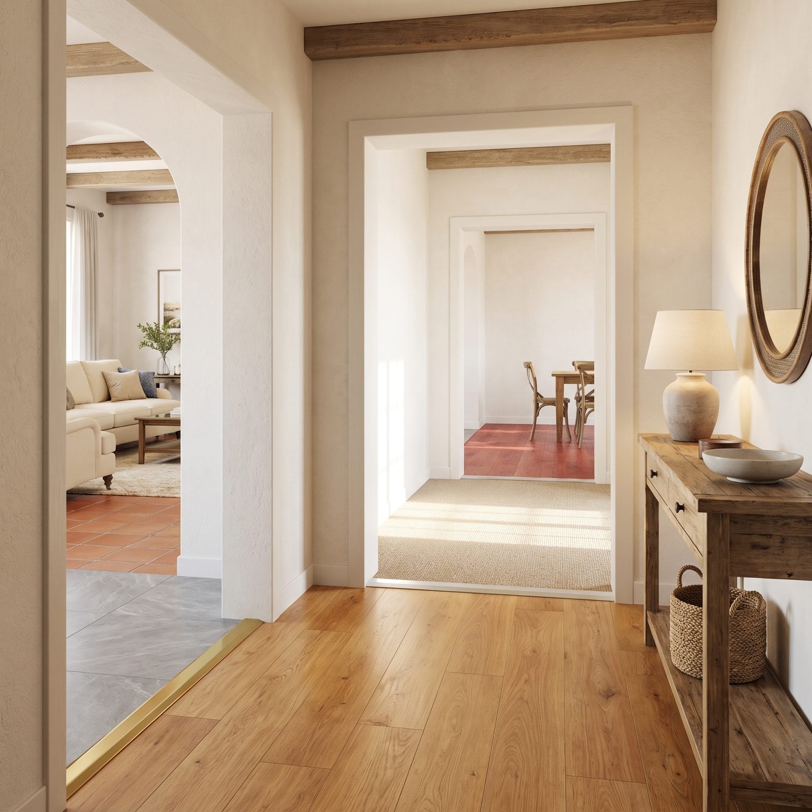 A Transition Strip at Every Doorway, and What It Does to the Floor Plan