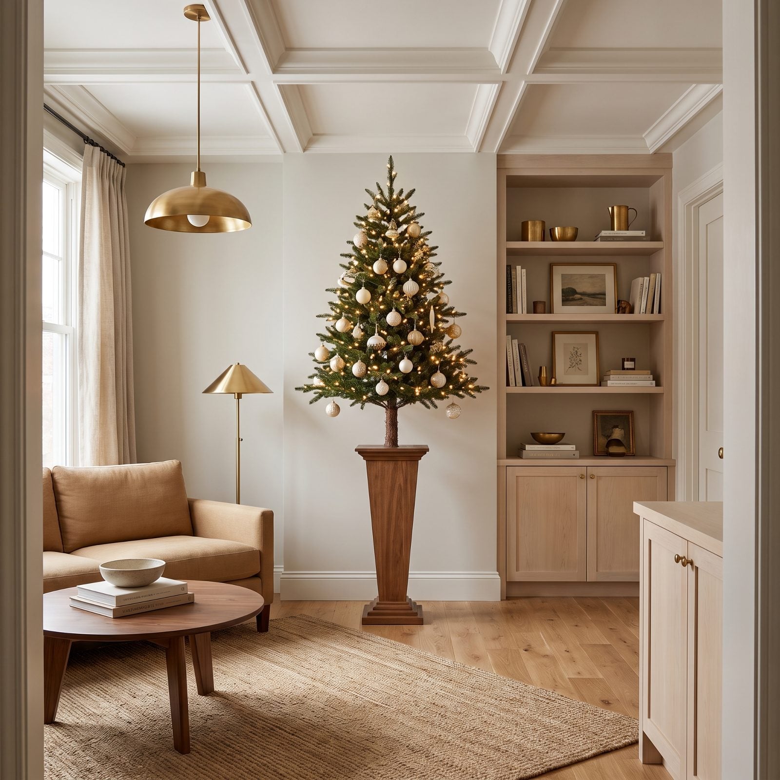 The Tree With a Bare Lower Trunk That Exposes More Floor