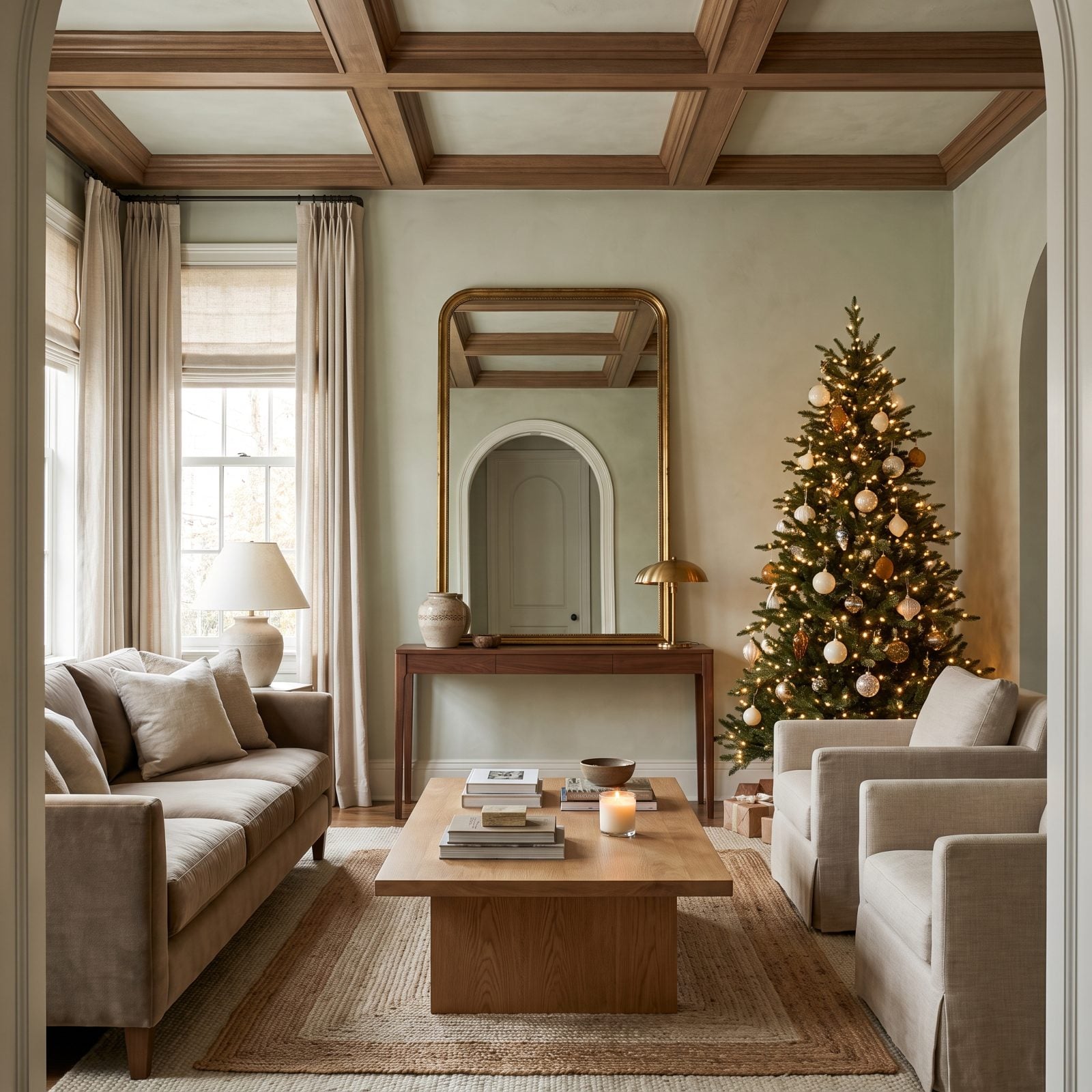 The Tree Reflected in a Mirror to Add Apparent Depth