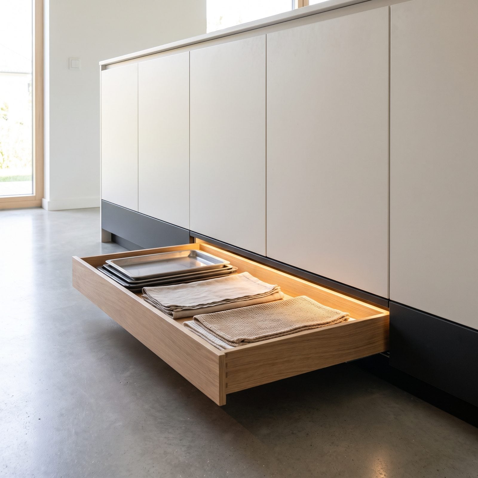 Turn the Empty Toe-Kick Into Drawers Nobody Knows Are There