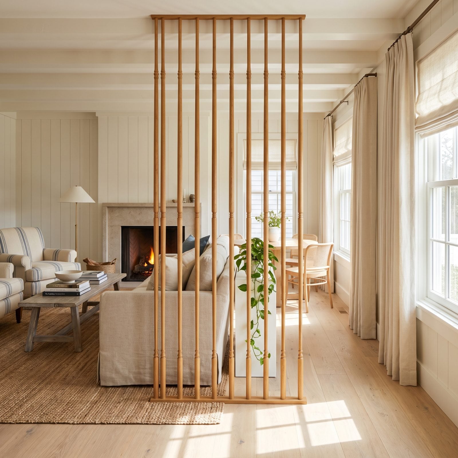 Turned-Spindle Room Dividers That Earn Their Keep
