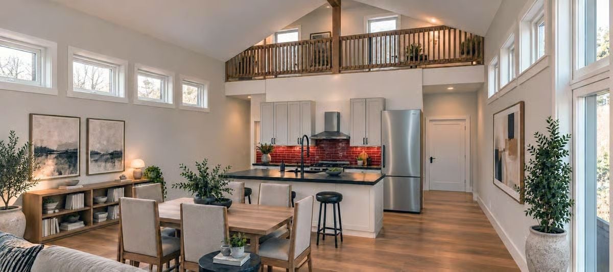 Red Subway Tile Pulls the Whole Kitchen Into Focus