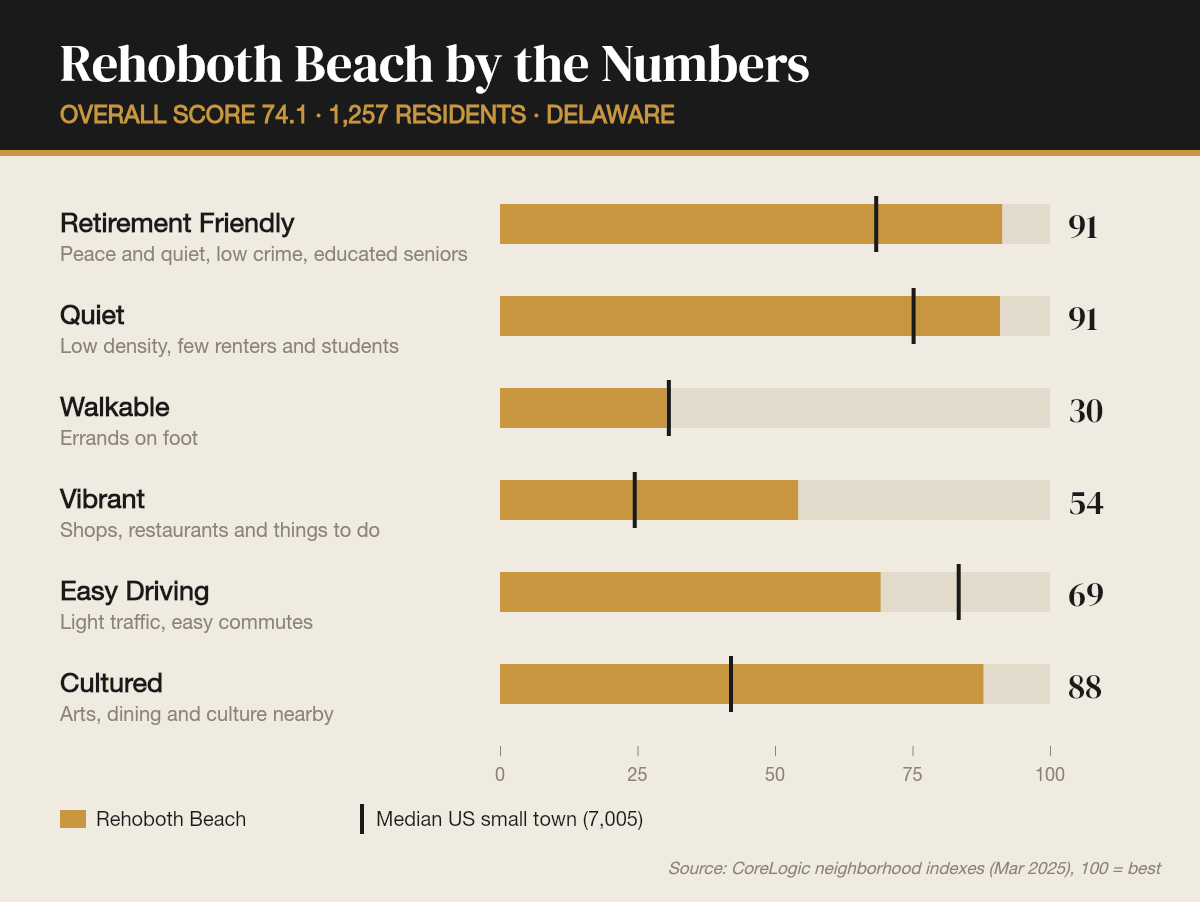 Rehoboth Beach by the numbers