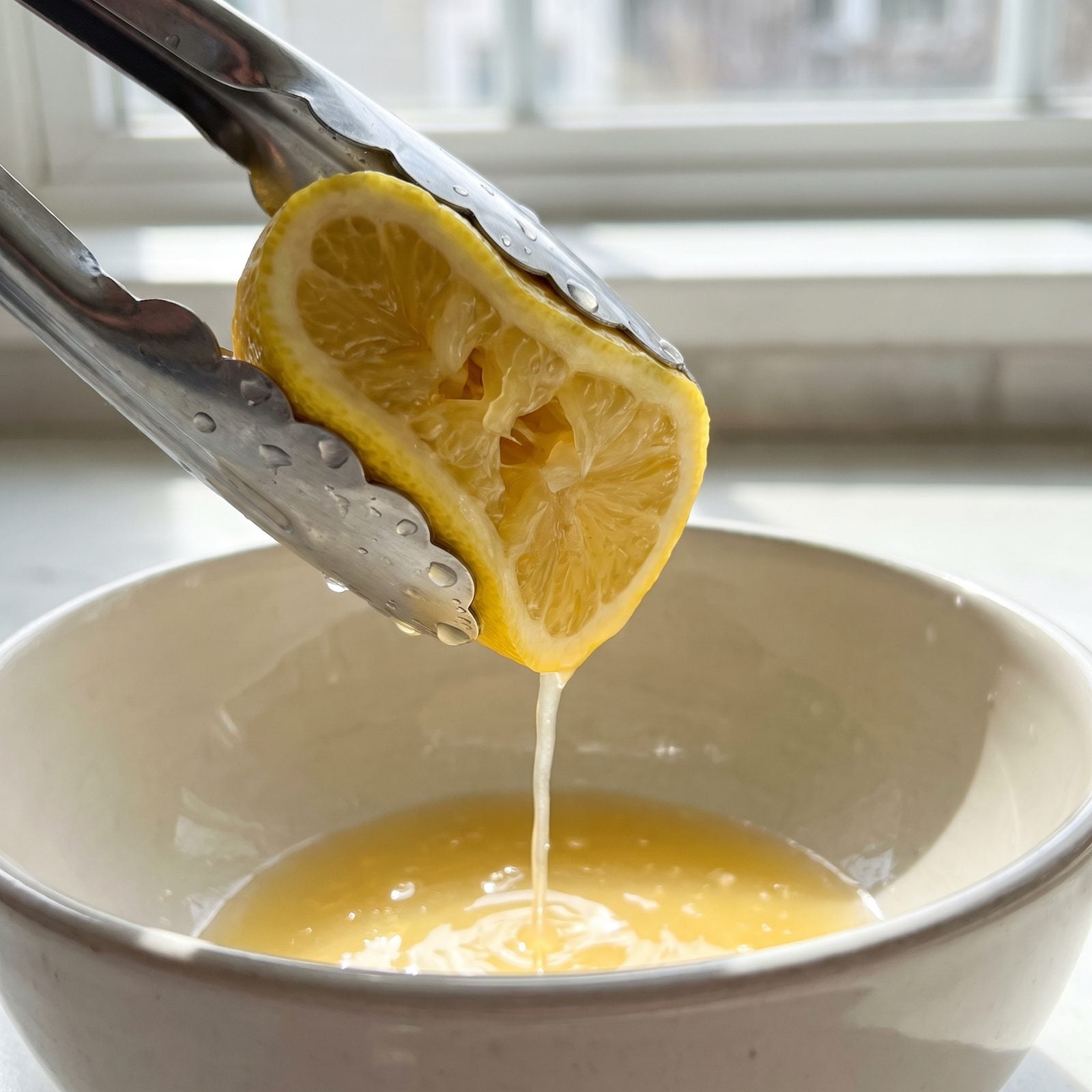 Use Kitchen Tongs as a Handheld Citrus Press