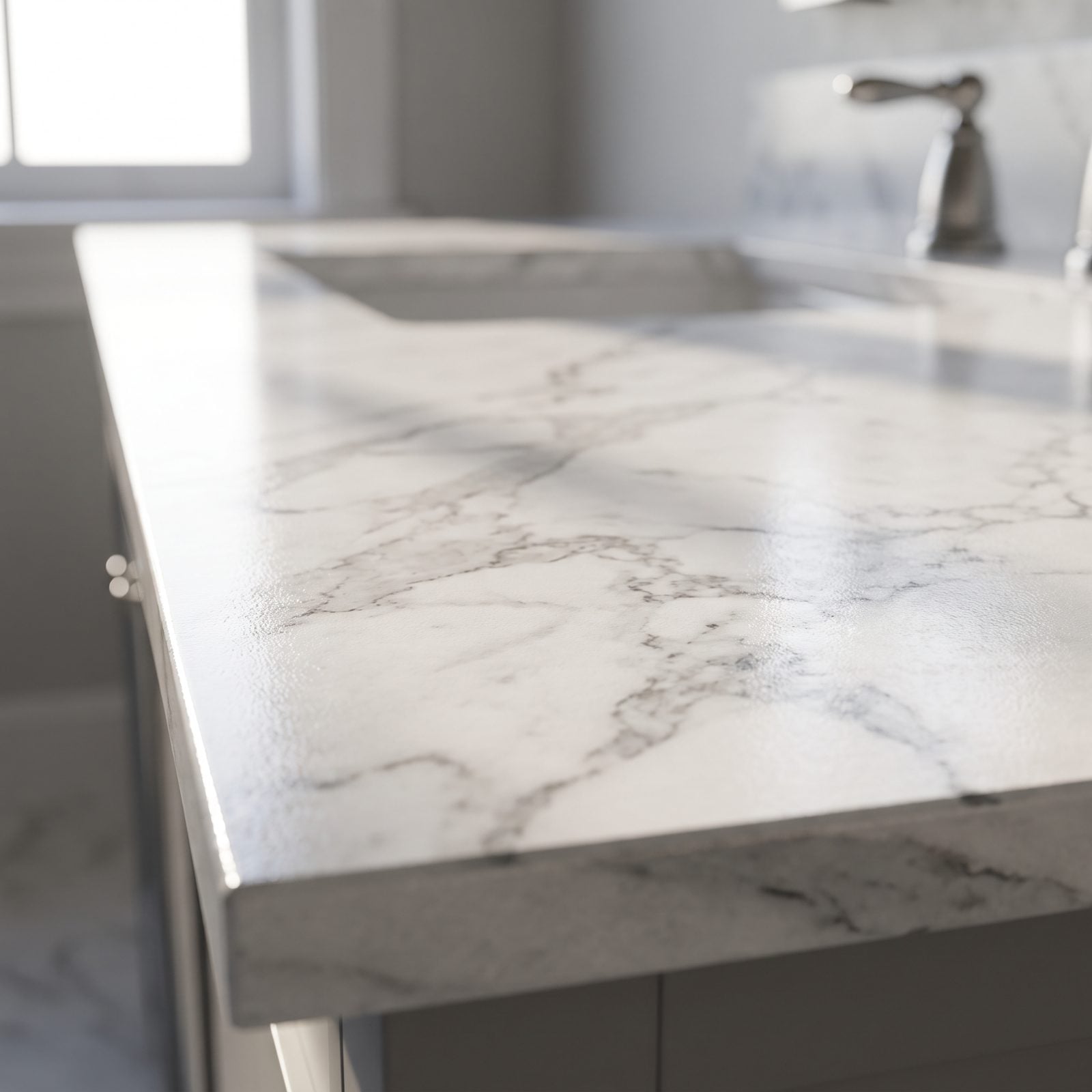 Use Large-Format Porcelain That Looks Like Marble