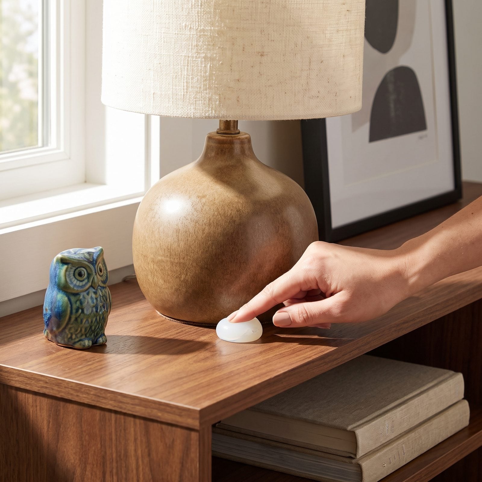Use Museum Putty to Stabilize Small Décor and Table Lamps