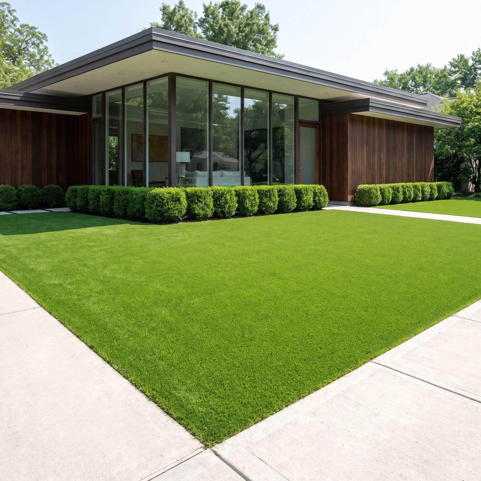 Using Artificial Turf That Looks Unnaturally Uniform