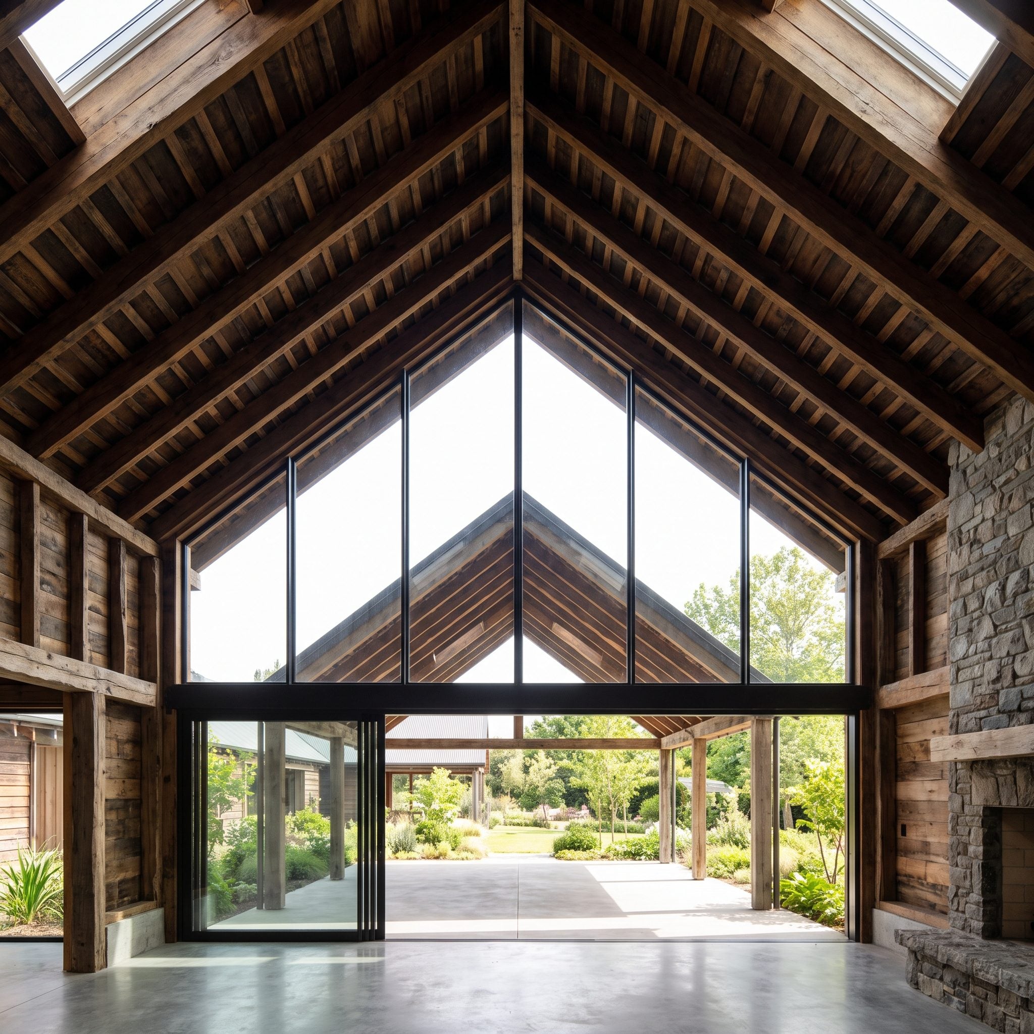 The Vaulted Great Room That Carries Its Roof Outdoors