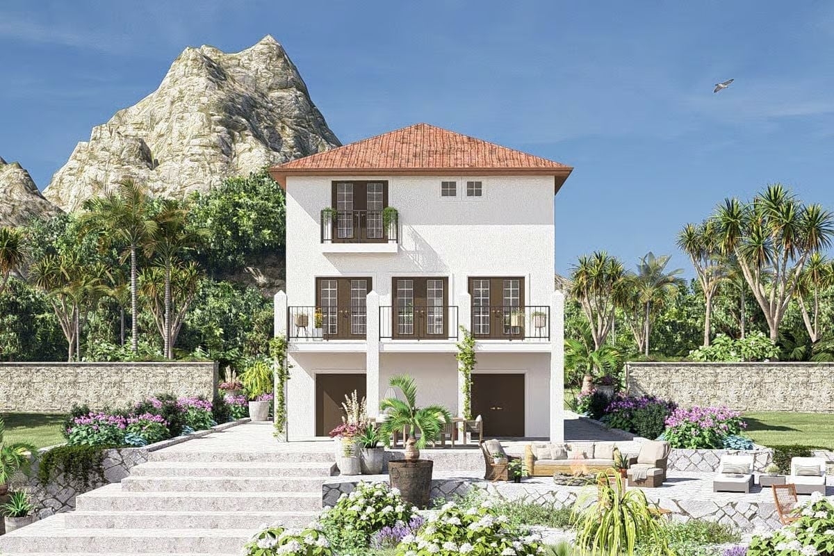 Terracotta Roof, White Stucco, and a Mountain That Does All the Decorating