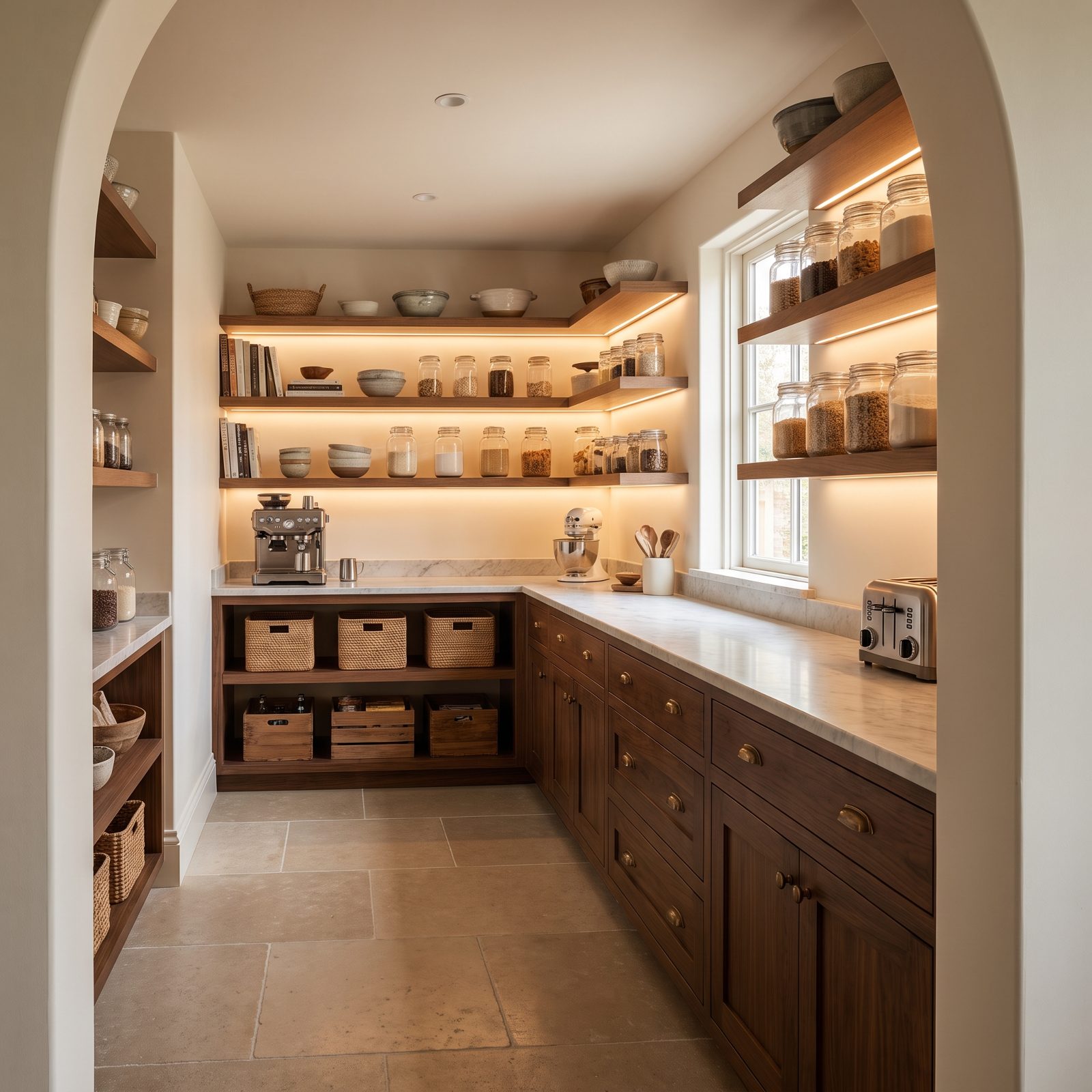 A Walk-In Pantry With Room to Actually Work