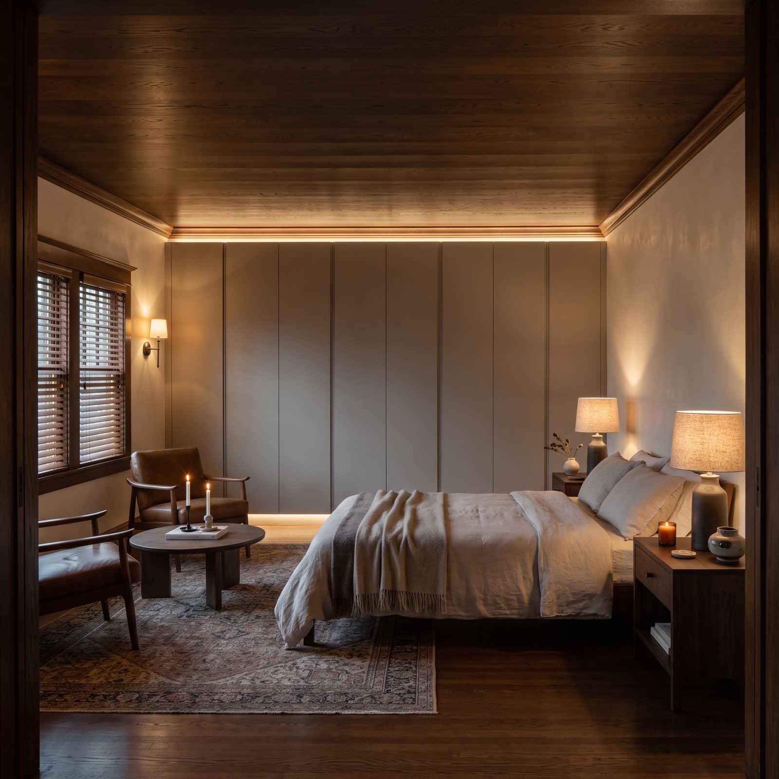 Wall-to-Wall Wardrobes With Flush, Handle-Free Fronts
