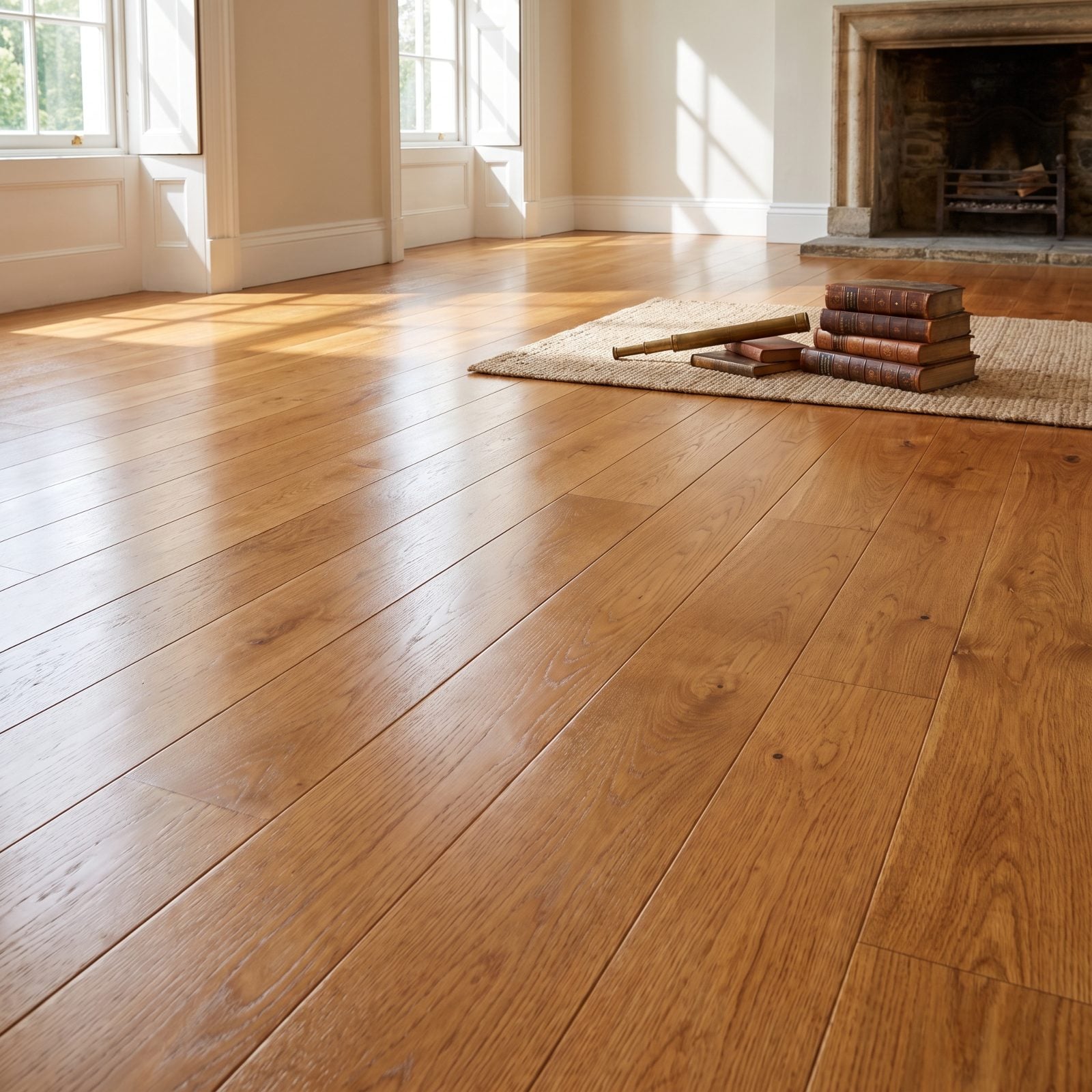 Well-Maintained Hardwood Flooring