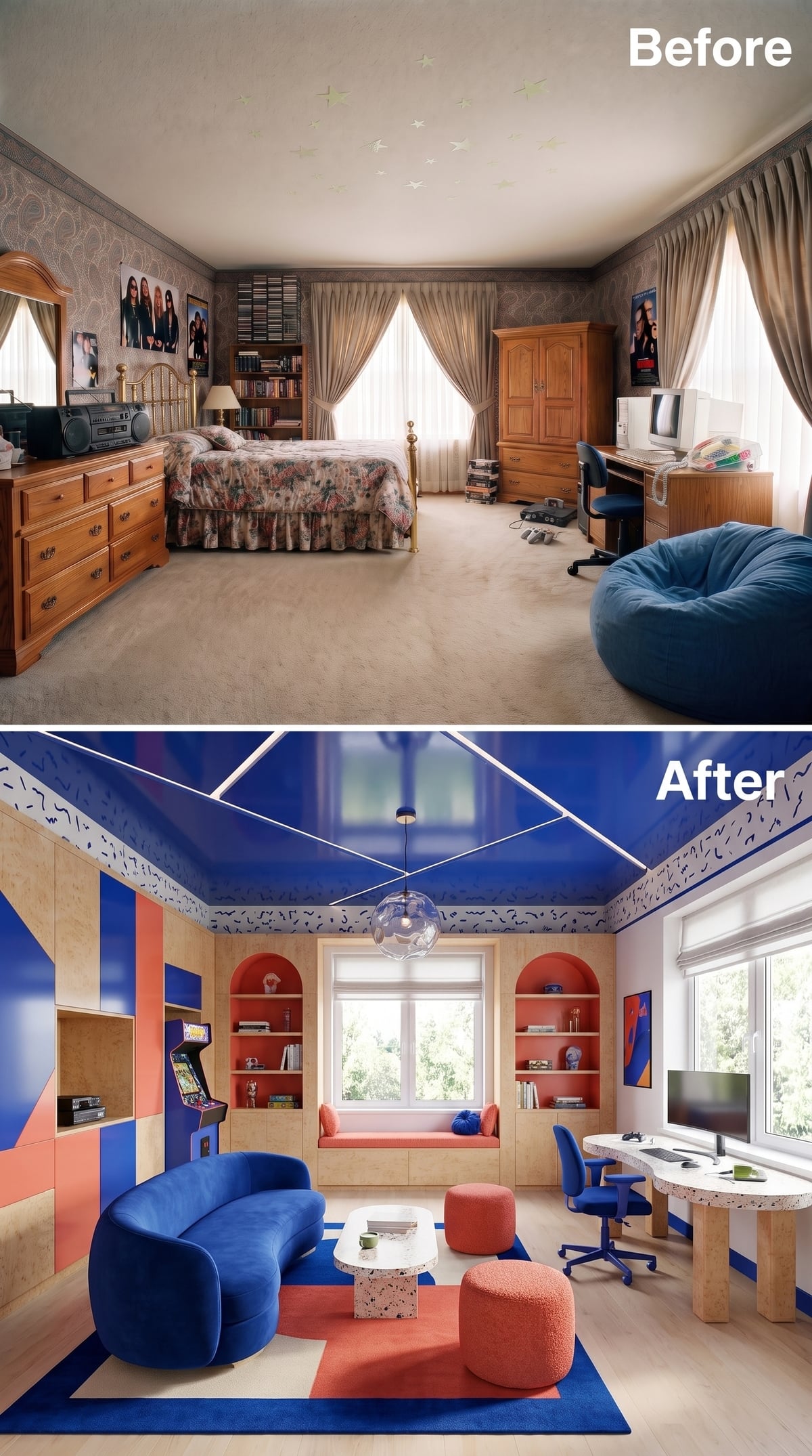 Cobalt Ceiling, Terrazzo Desk, and Coral Arches Refuse to Behave