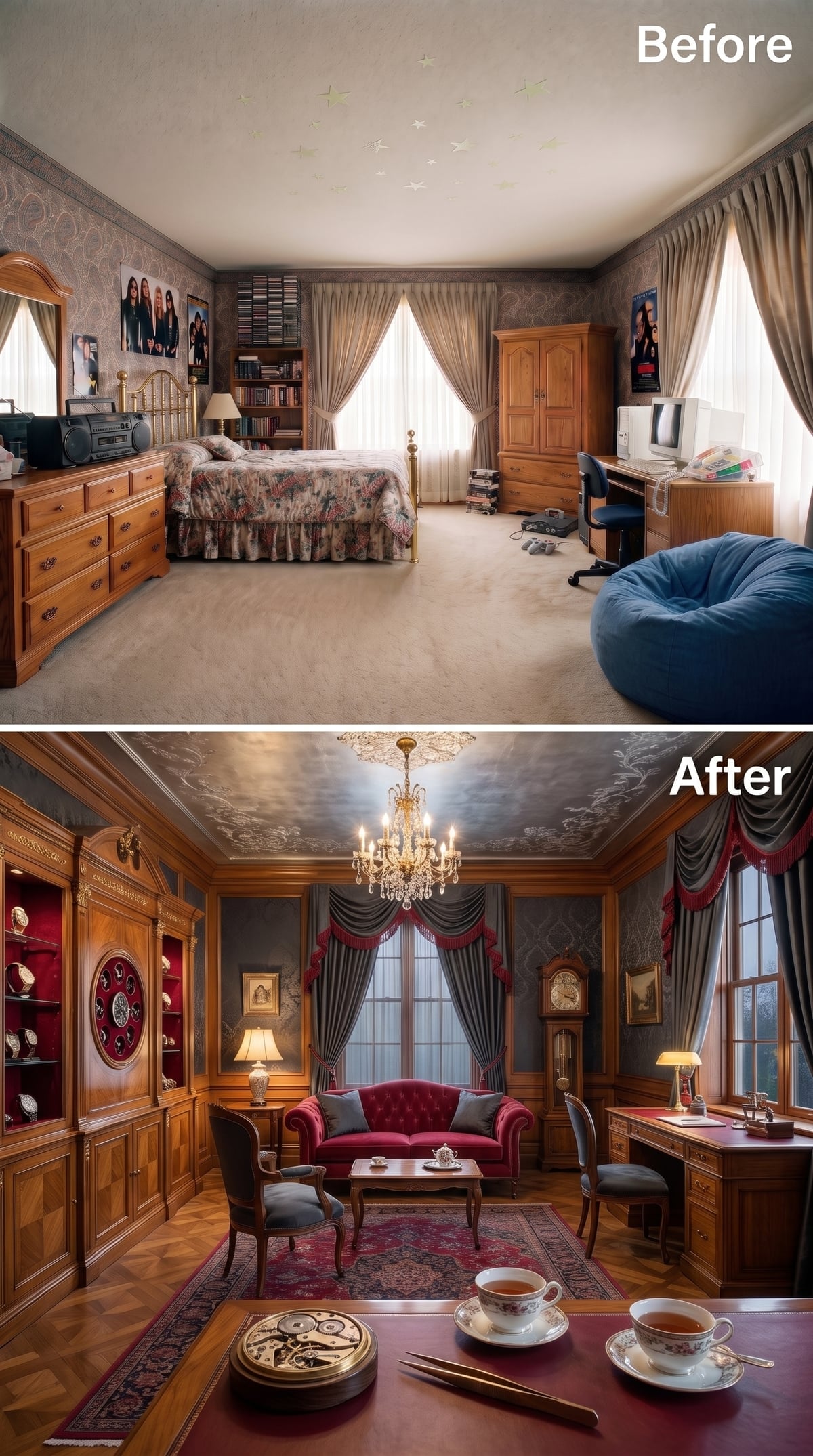 Walnut Paneling, Crimson Velvet, and a Chandelier With No Interest in Business Hours