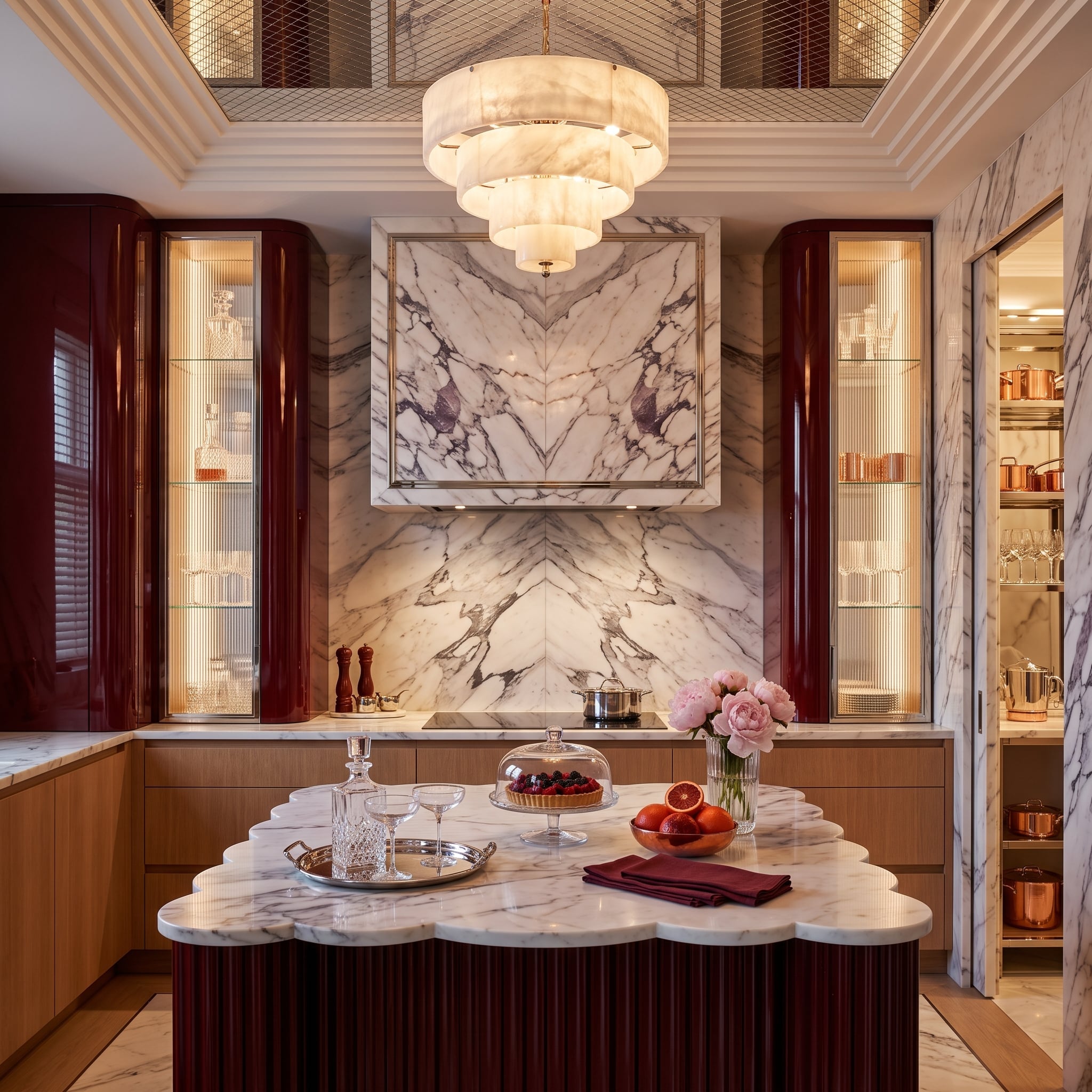 Burgundy Lacquer, Marble Hood, and a Refrigerator the Pantry Claimed