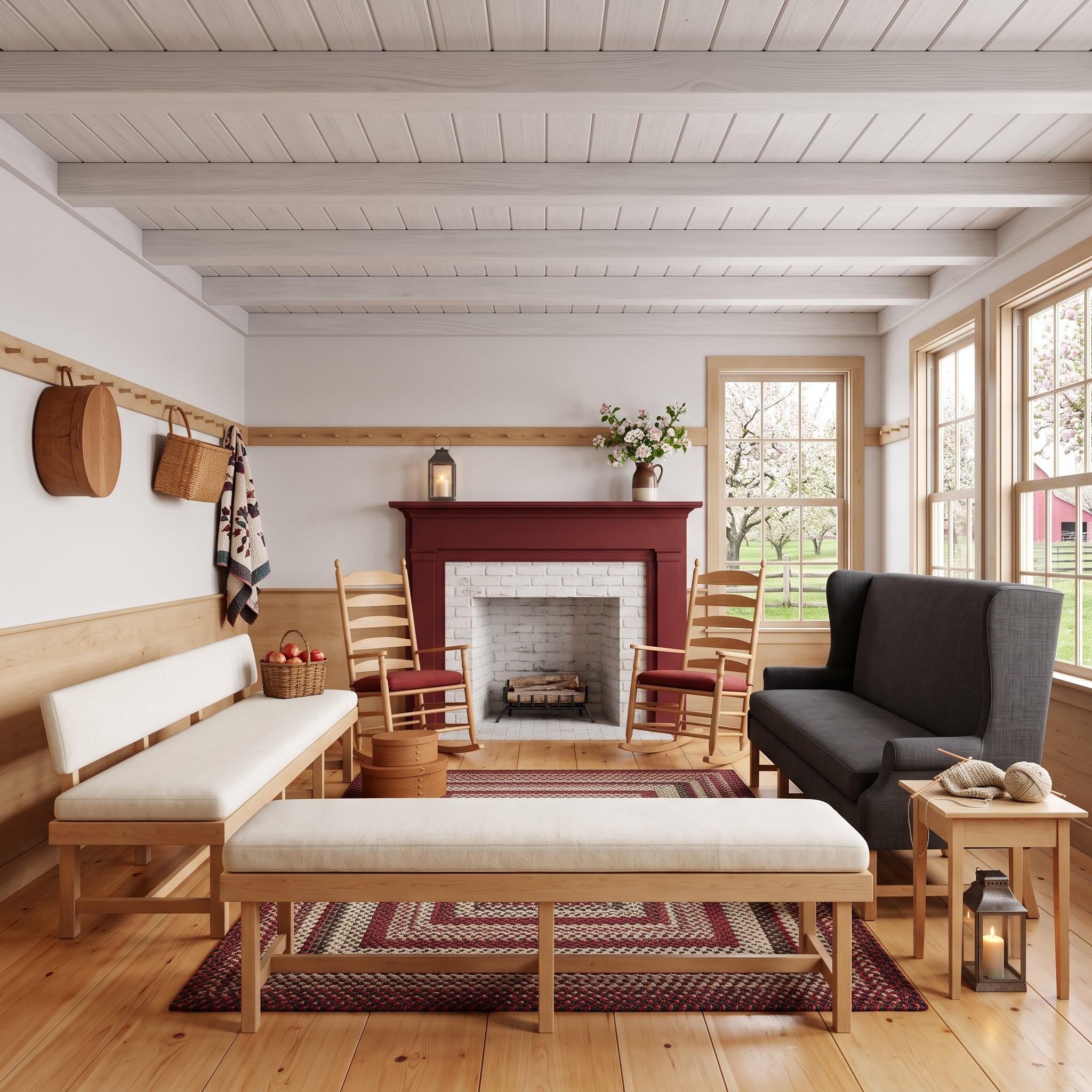 Shaker Pegs, Rocking Chairs by the Fire, and Seating That Earns Its Keep