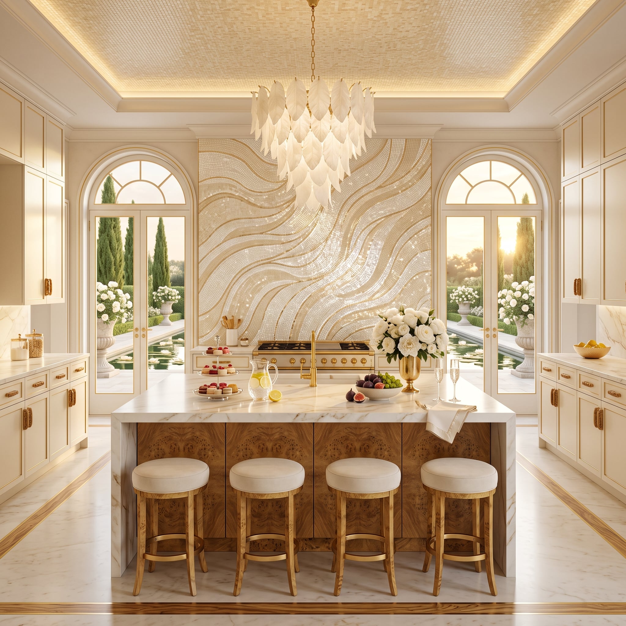 Burl Wood Beneath Marble: How One Material Pairing Kills Cold in Its Tracks