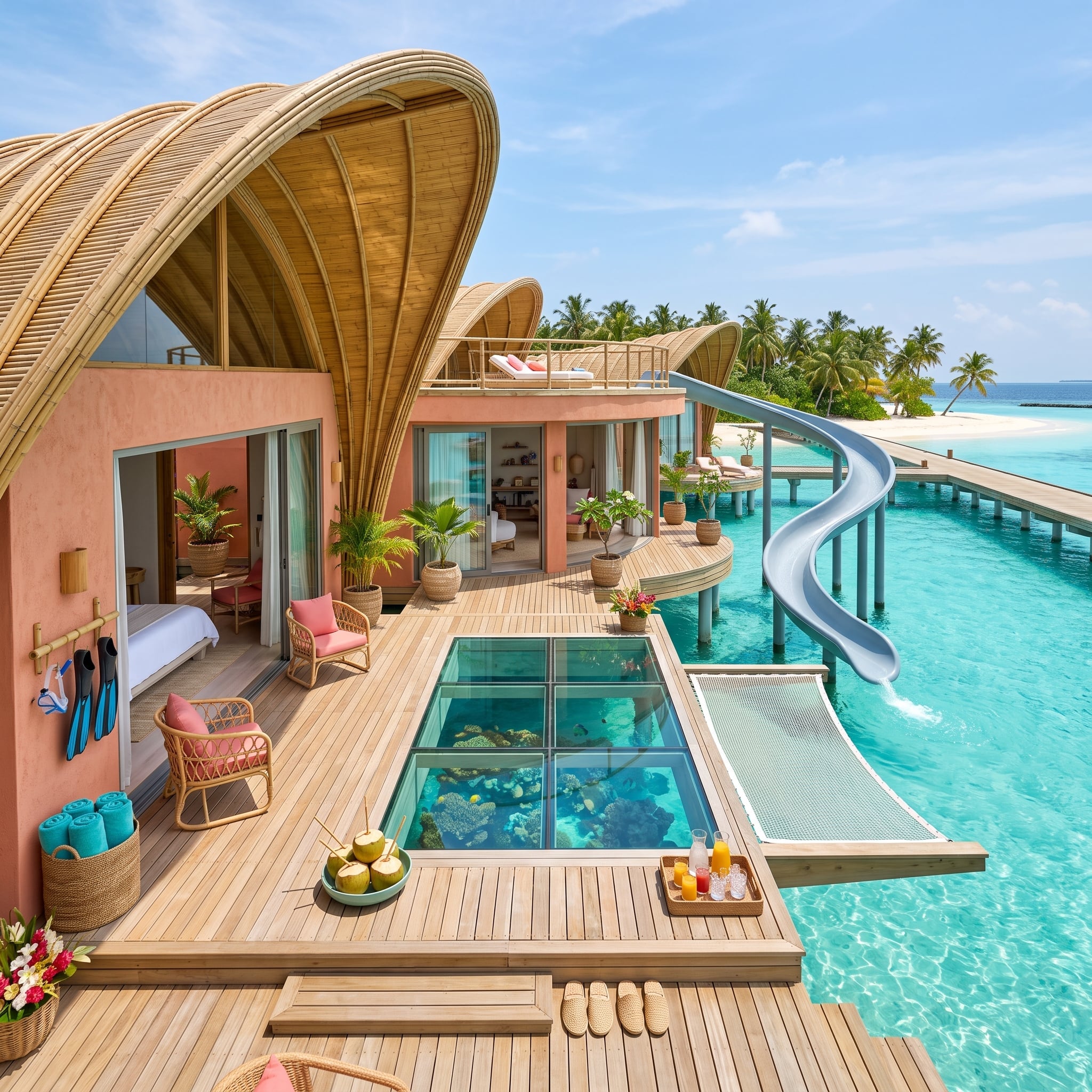 Coral Stucco, a Glass Floor Panel, and a Water Slide That Doesn't Feel Like a Joke