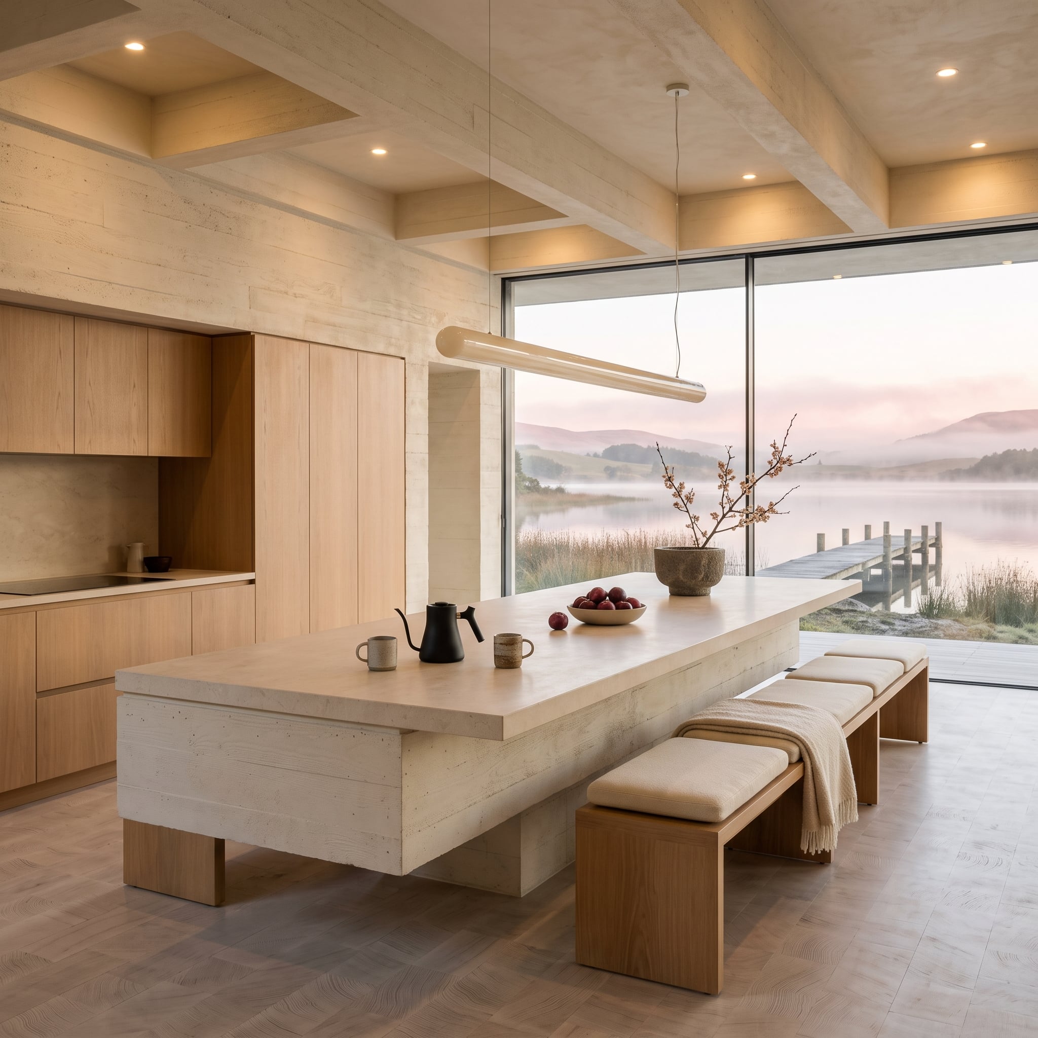 Lacquered Light and a Lake View: What Happens When the Window Does the Work