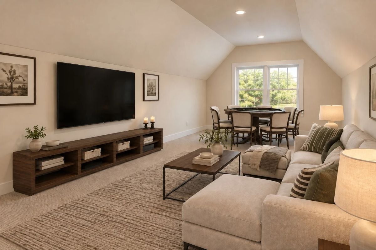 Bonus Room Above the Garage That Pulls Double Duty Without Feeling Cramped