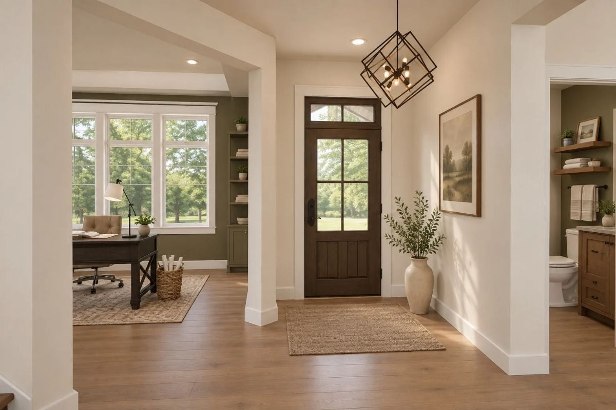 Foyer Light That Earns Its Square Footage