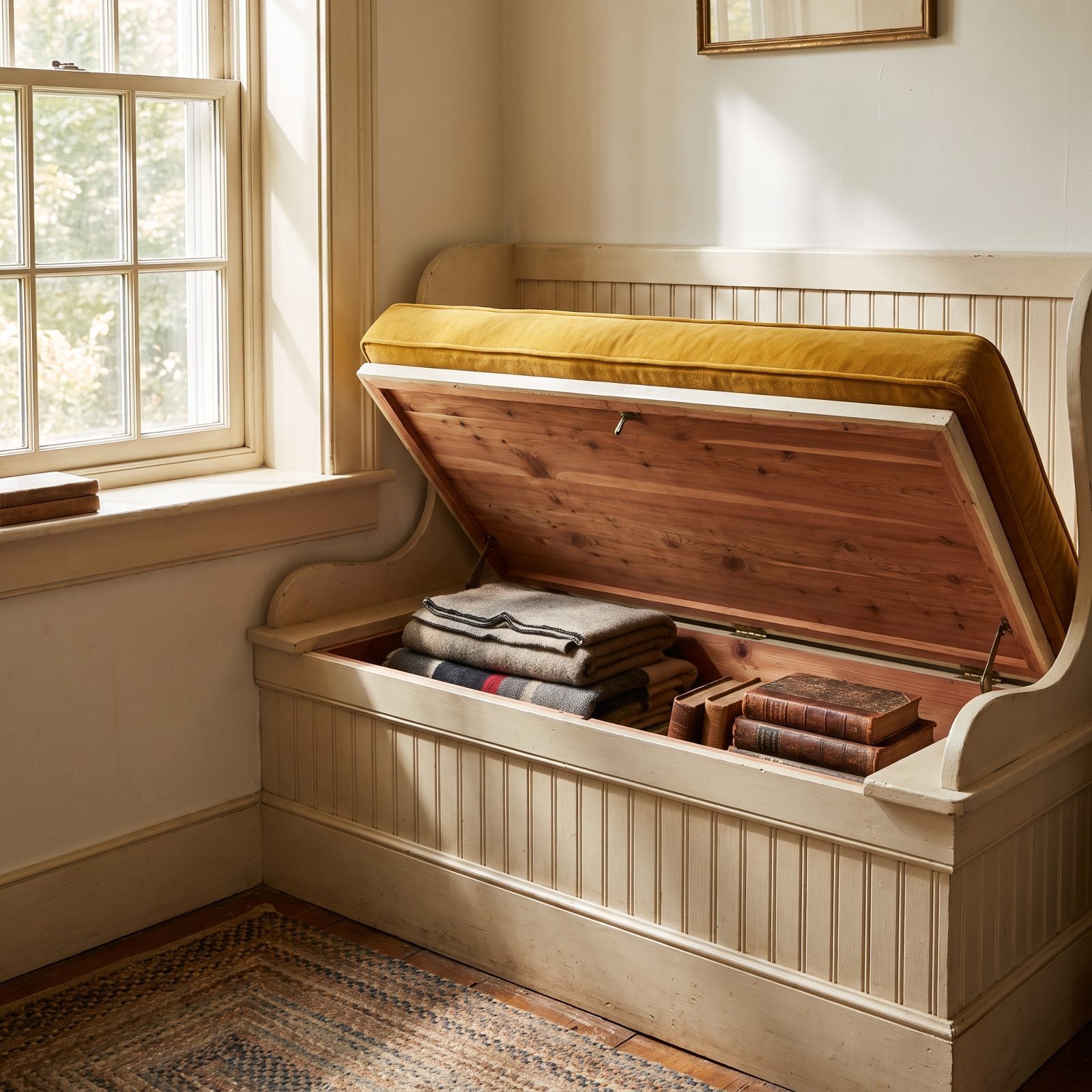 Window Seats With Hidden Compartments