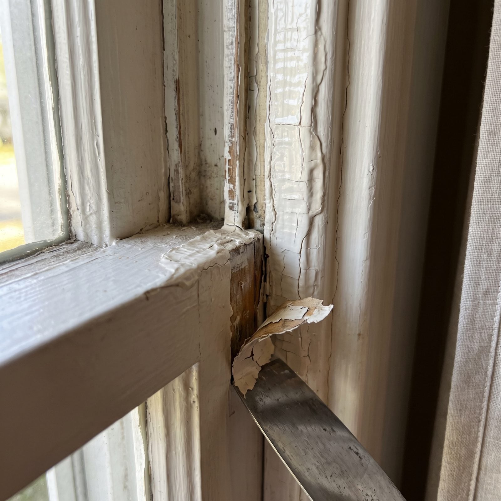 Windows That Have Been Painted Shut