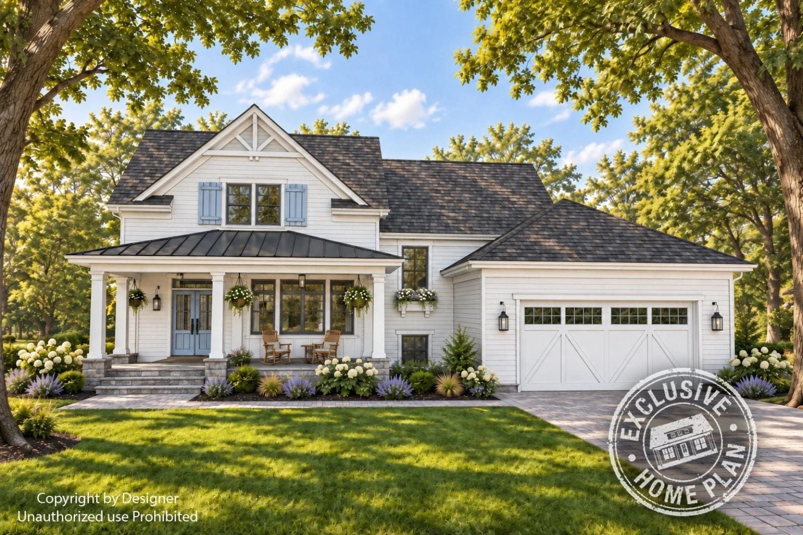 Wisteria 4-Bedroom Farmhouse with Main-Floor Primary Suite Designed for Families Who Actually Like Spending Time Together (Floor Plan)