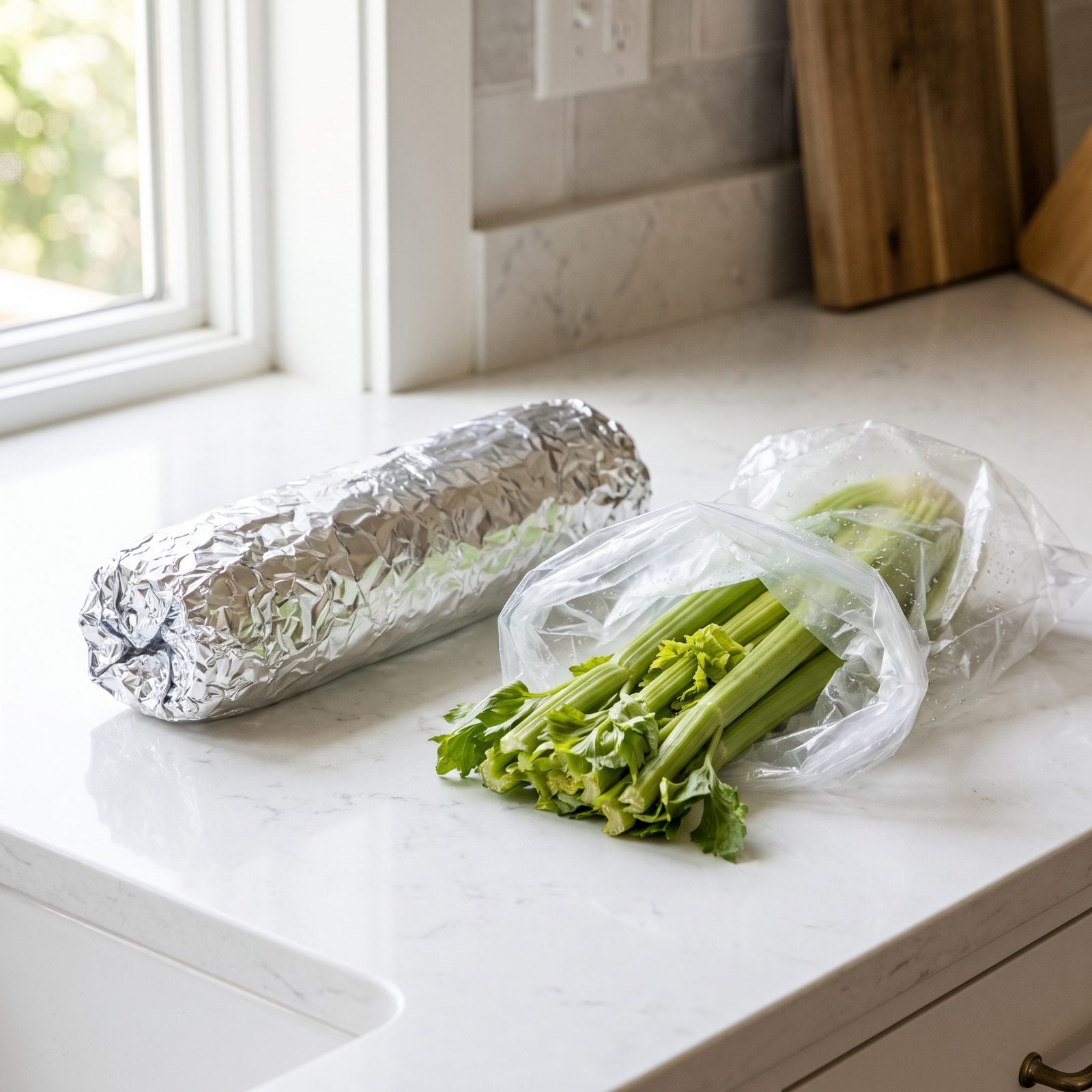 Wrap Celery Tightly in Foil to Keep It Crisp Longer