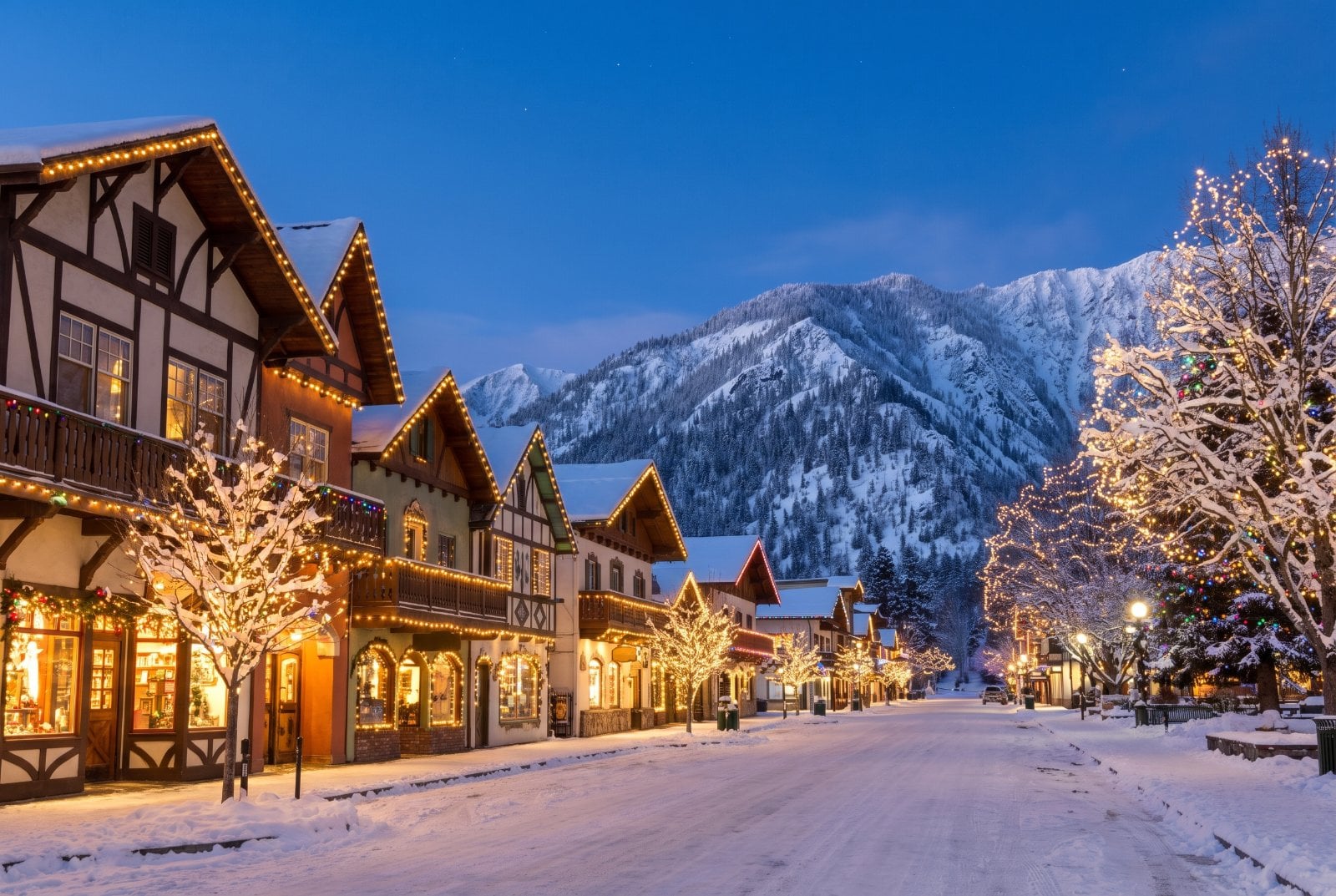 Leavenworth, Washington at Christmas