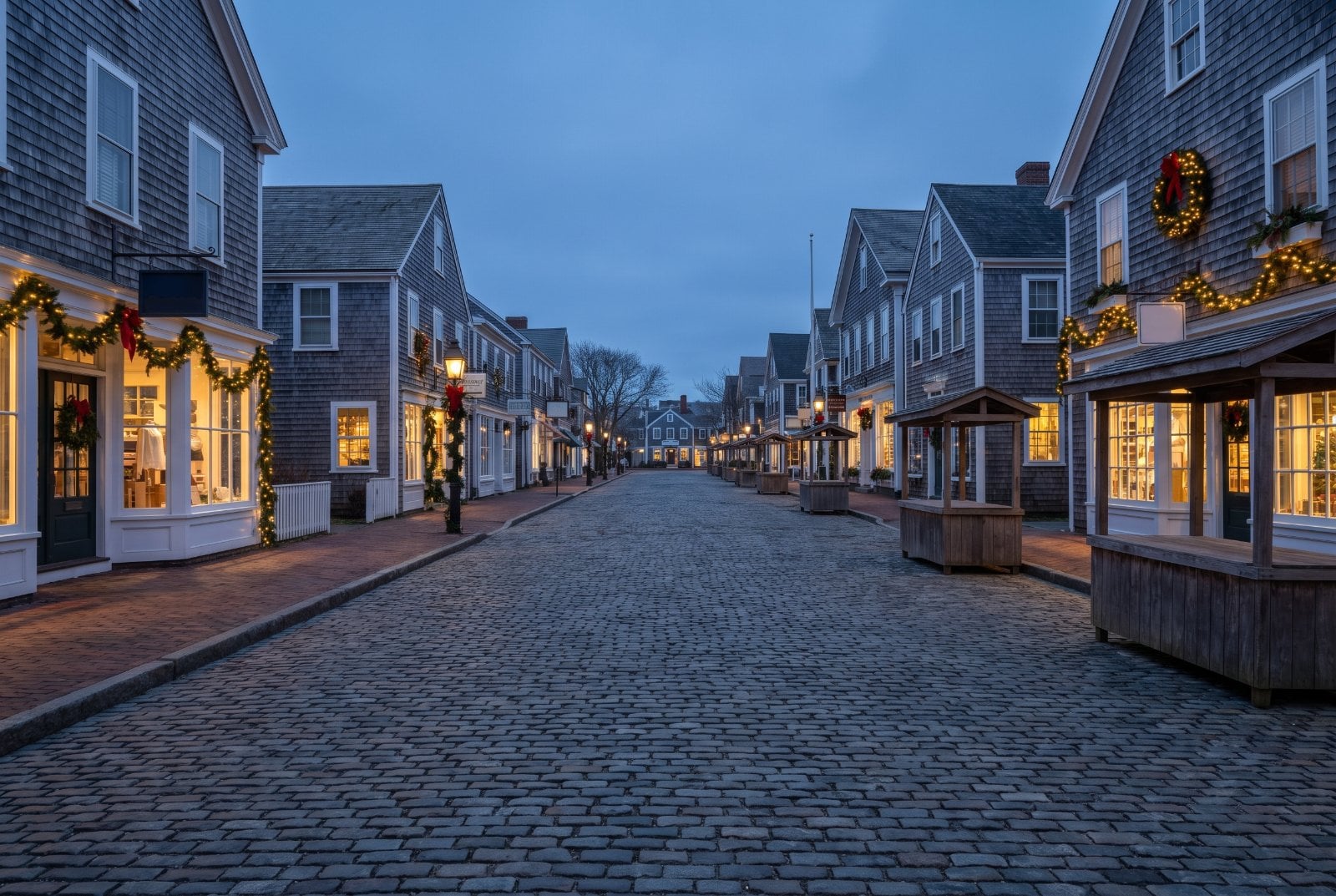 Nantucket, Massachusetts at Christmas