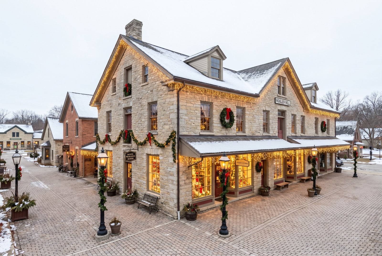 Cedarburg, Wisconsin at Christmas
