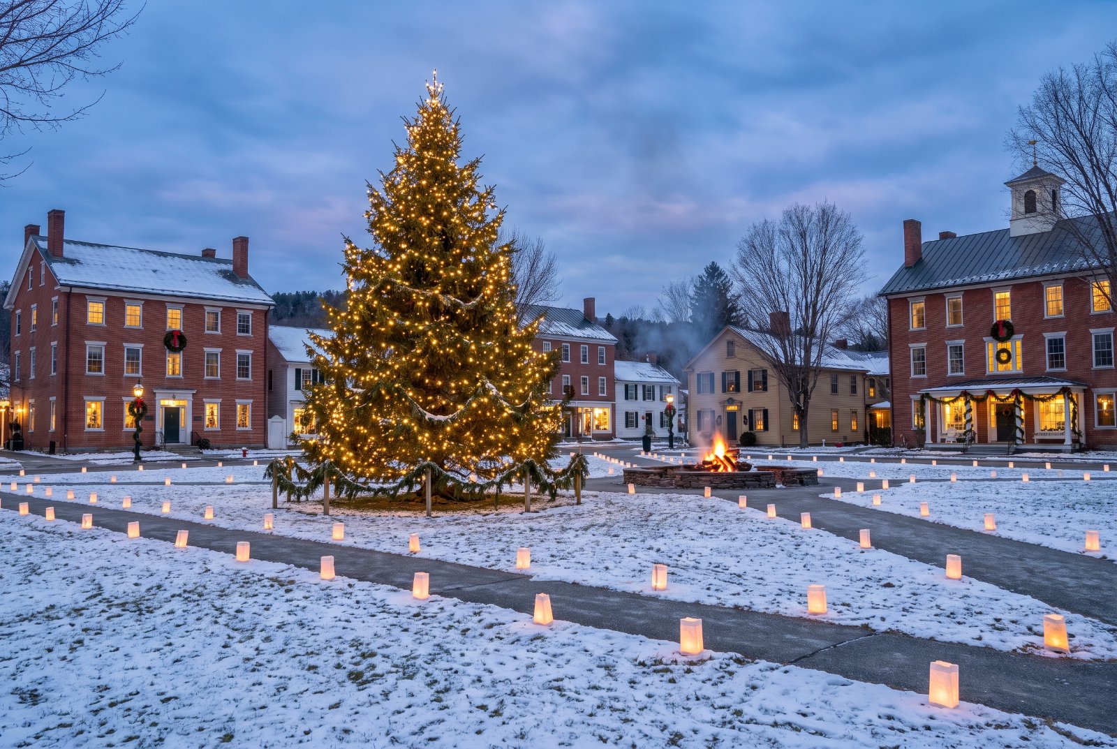Woodstock, Vermont at Christmas