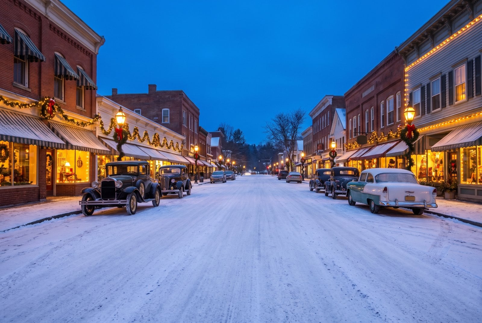 Stockbridge, Massachusetts at Christmas
