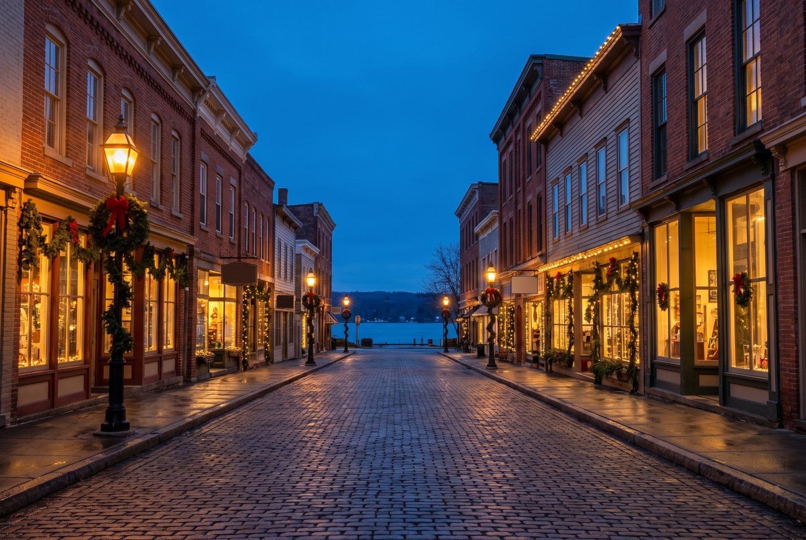 Skaneateles, New York at Christmas