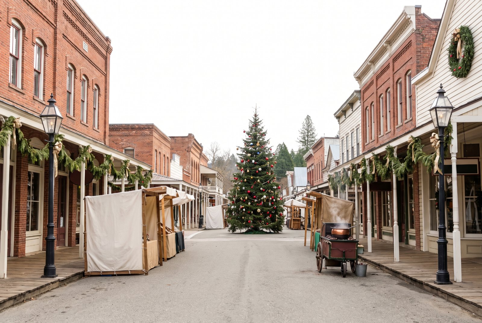 Nevada City, California at Christmas