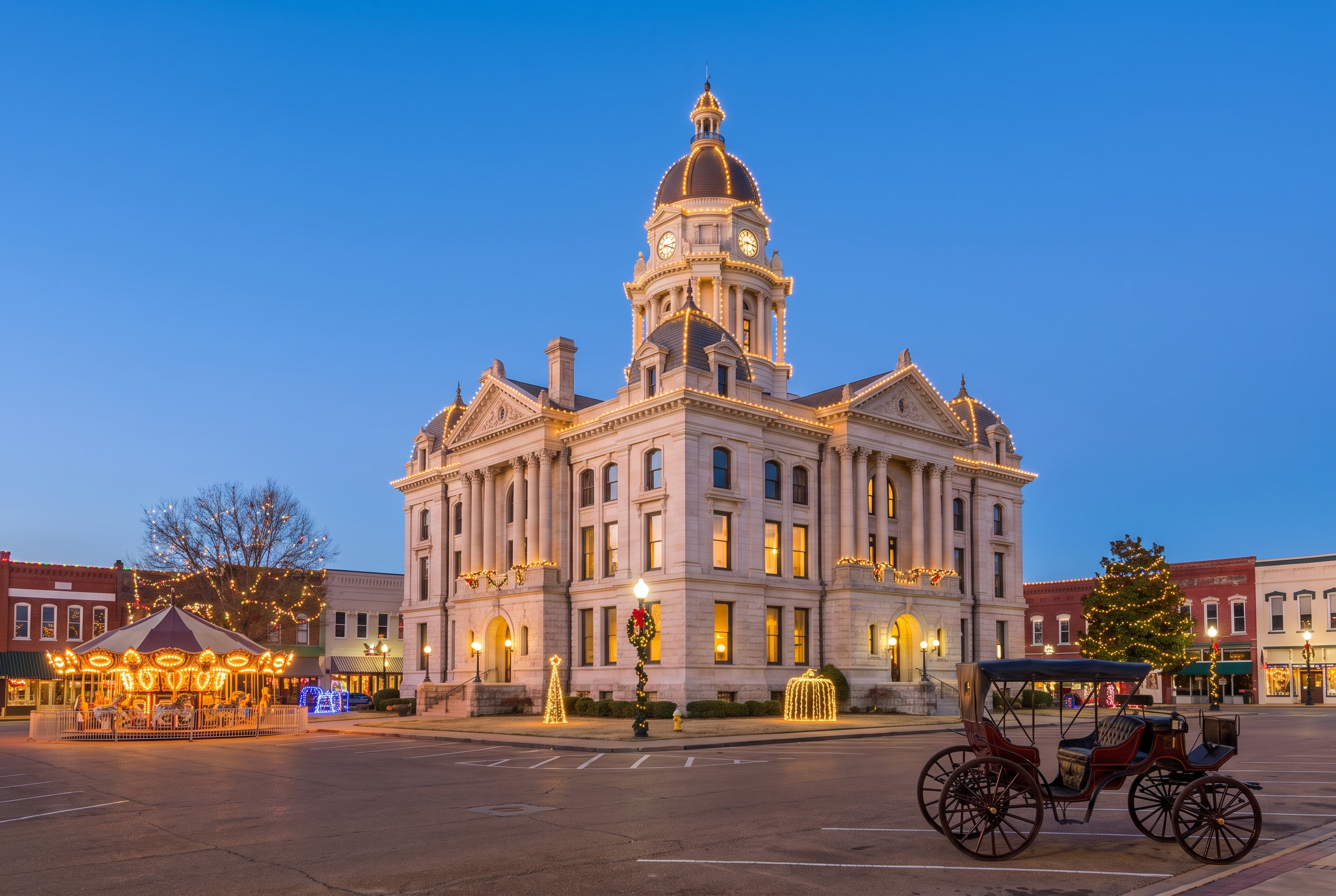 Marshall, Texas at Christmas