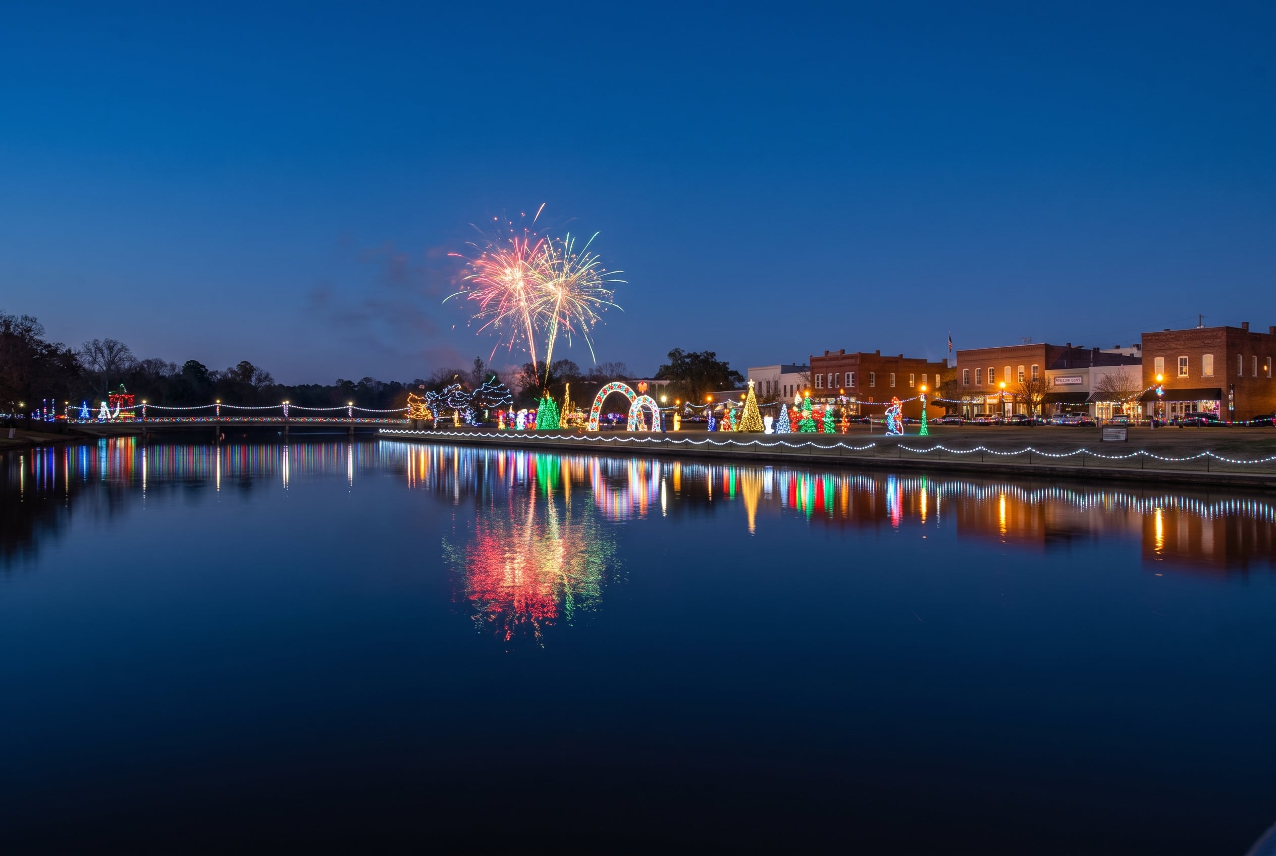 Natchitoches, Louisiana at Christmas