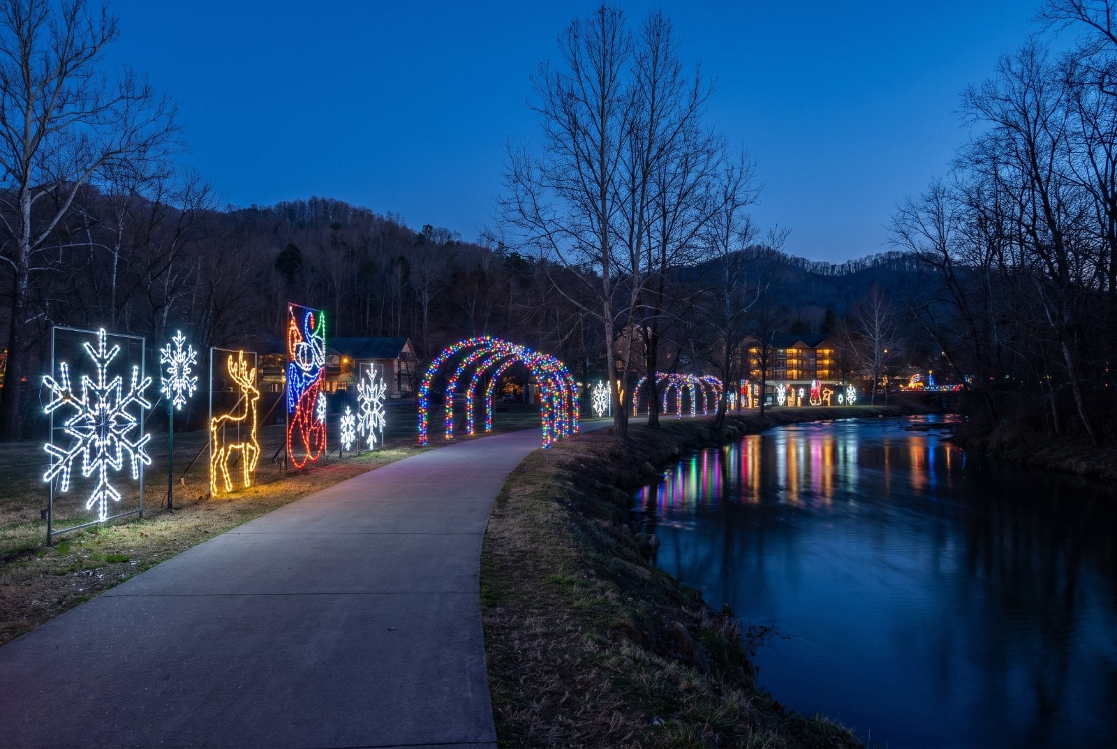 Pigeon Forge, Tennessee at Christmas
