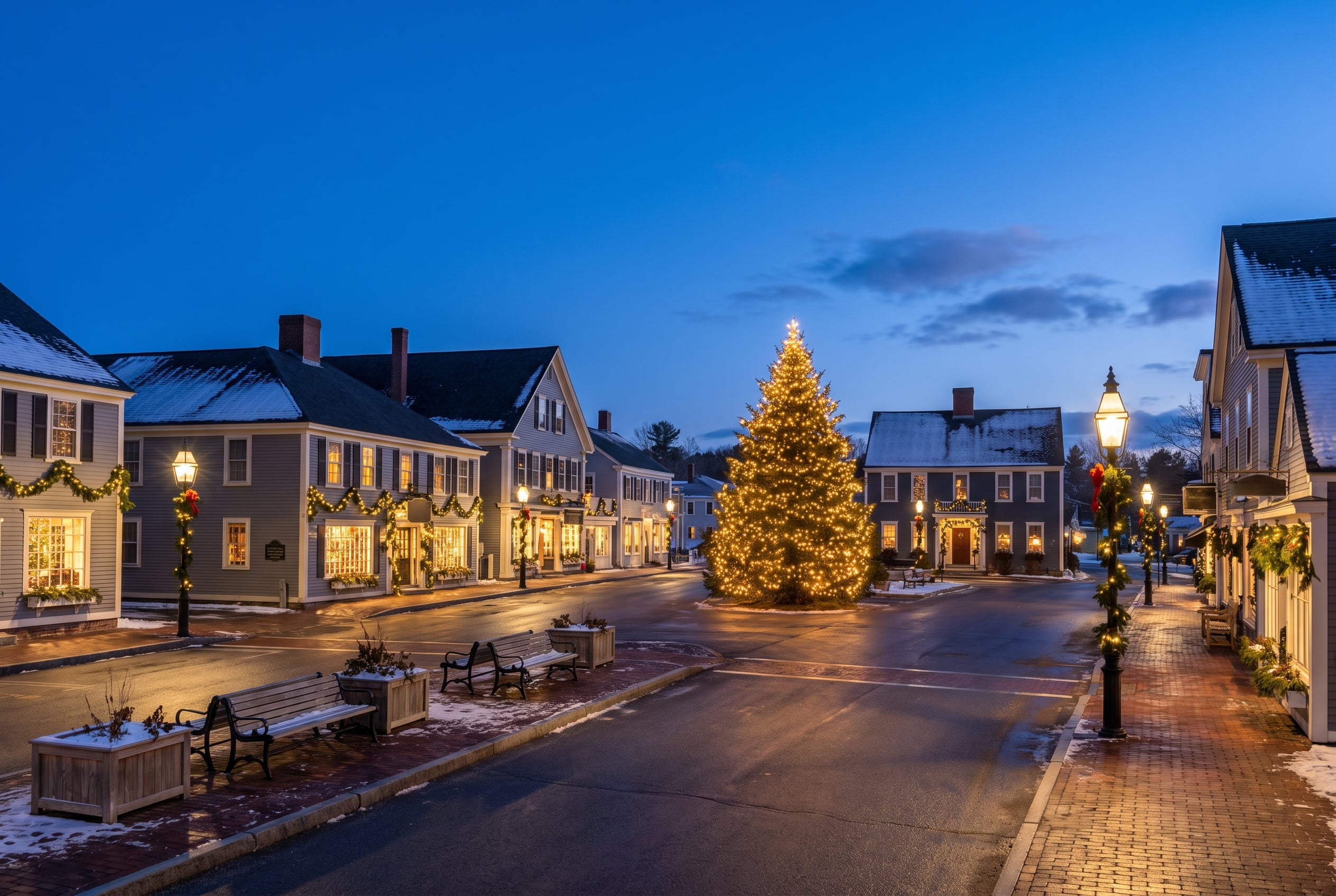 Kennebunkport, Maine at Christmas