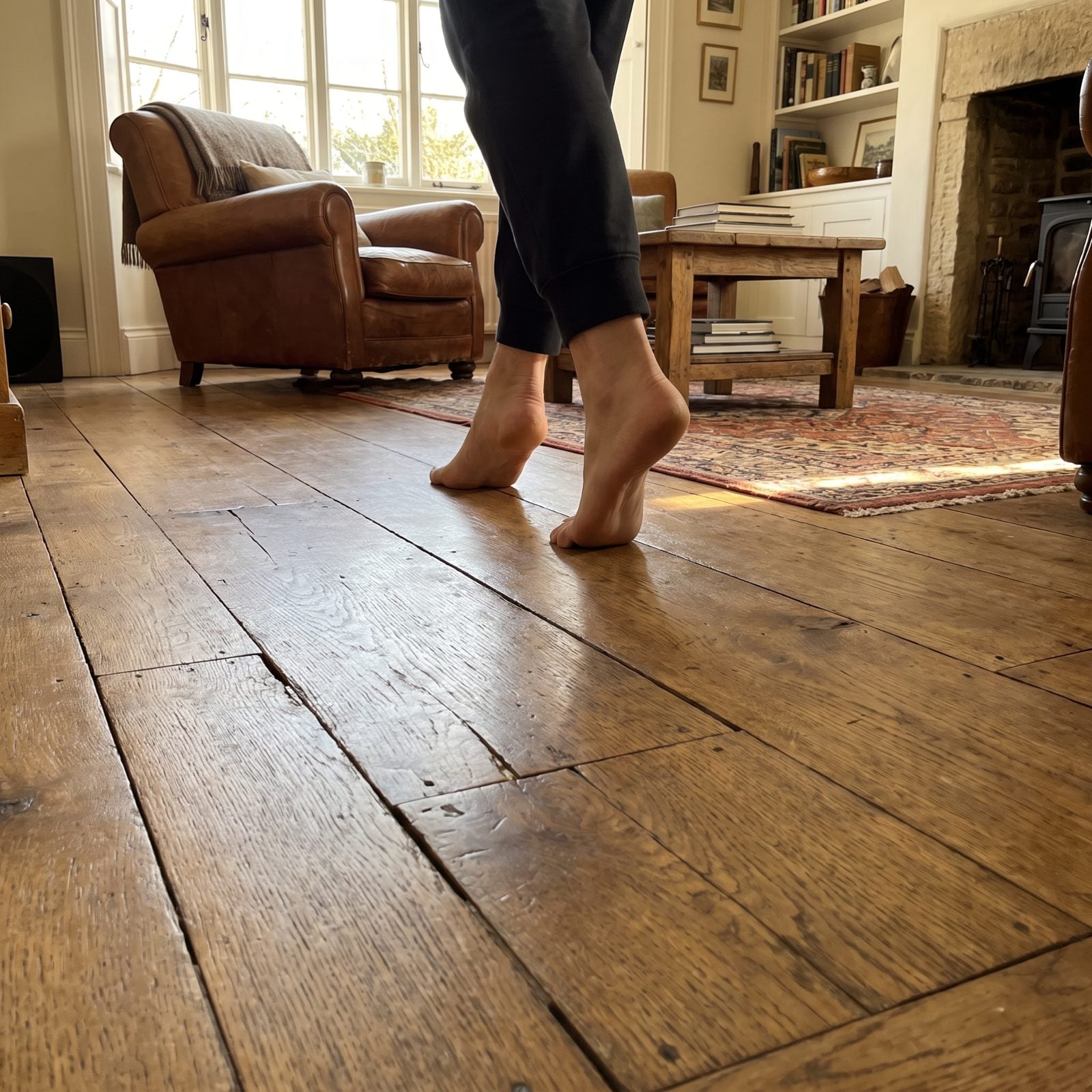 You Know Which Floorboards Complain and Tiptoe Around Them
