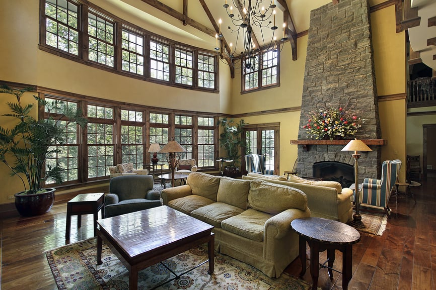 Big living room furnished and designed to be very cozy Big living room furnished and designed to be very cozy